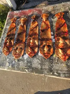 Skin Tie custom scary halloween costume