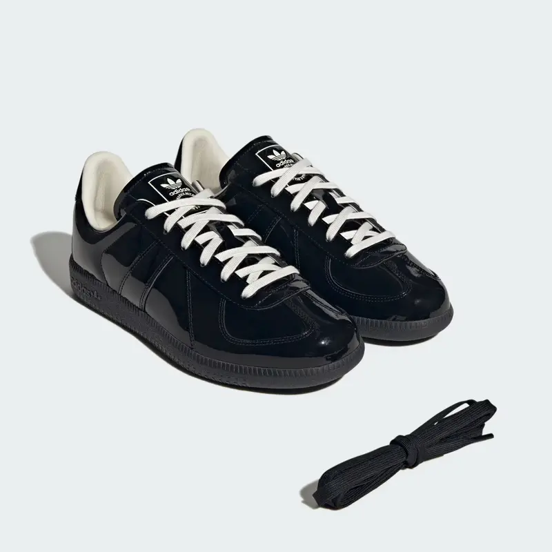 adidas gazelle silver green womens Prada Black Patent Leather Americas Cup Sneakers US9 UK8 – THE-ECHELON main image 1