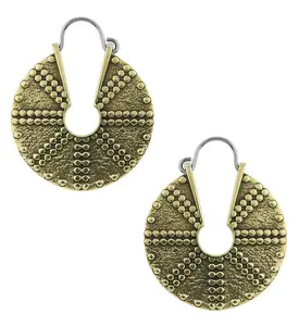 Pivot Brass Disk Hangers / Earrings