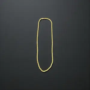 18k 20 inch 31 g yellow gold rope chain Italy