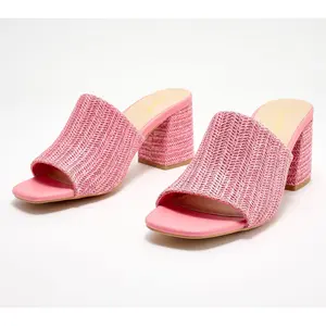 Seychelles Raffia Heeled Mules - Adapt