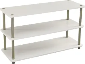 3-Tier Shelf Organizer Unit for Shoes, Accessories, Hats, Purses, Bags - Entryway or Closet Use, Versatile Design