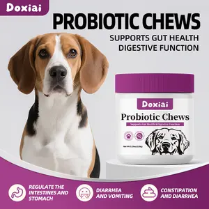 Doxiai-Probiotics for Dogs Soft Chews for Seasonal Allergies, Gut, and Digestive Health. Vet-Reviewed, Premium-Quality Ingredients - Supplements