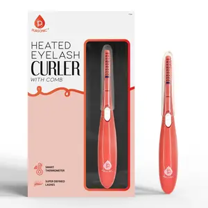 Heated Eyelash Curler With Comb Provides Long Lasting Curl In Seconds