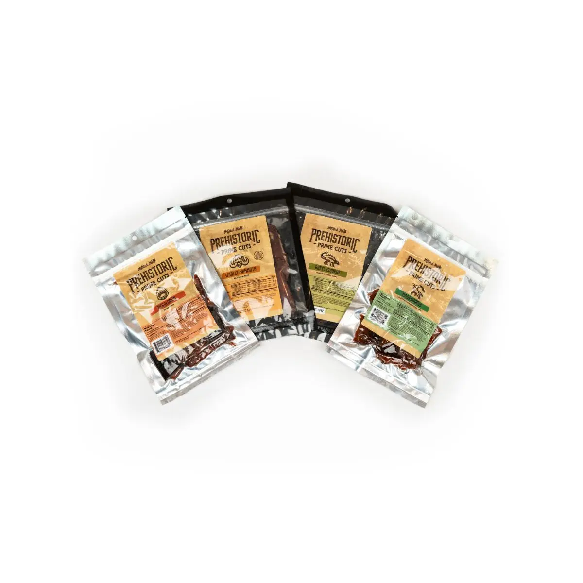 Mythical Meats® Prehistoric Prime Cuts Jerky Set (4) Bags of Jerky!