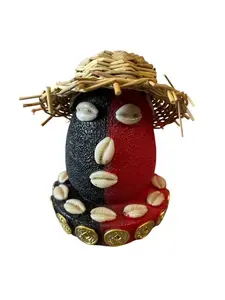 Elegua Head 4in Eleggua Cabeza Santeria Osha Palo Ifa Santo with Unique Design and Cultural Elements