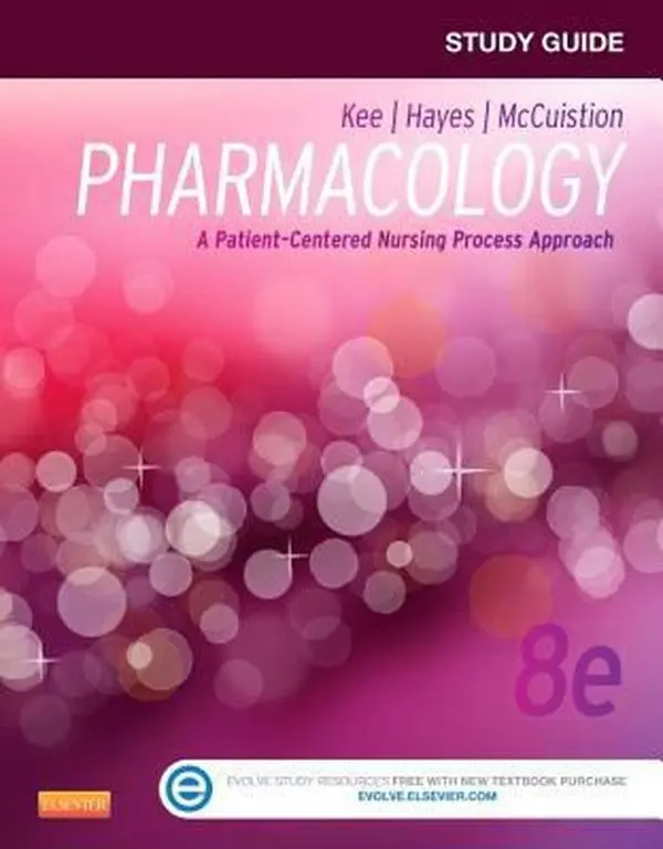 USED Book - Study Guide for Pharmacology: A Patient-Centered Nursing Process Approach by Linda E. McCuistion PhD  MSN  RN (Paperback) - english