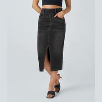 Dirty Grey Black Denim