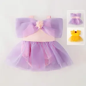 0-18M Yellow 05 Cartoon Cosplay Costume Fancy Carnival Kids Romper Suit Triangle Bag Butt Suit Clothes Performance Princess Theme Party Holiday Baby Girls Ball Gown Toddle Cocktail Dress