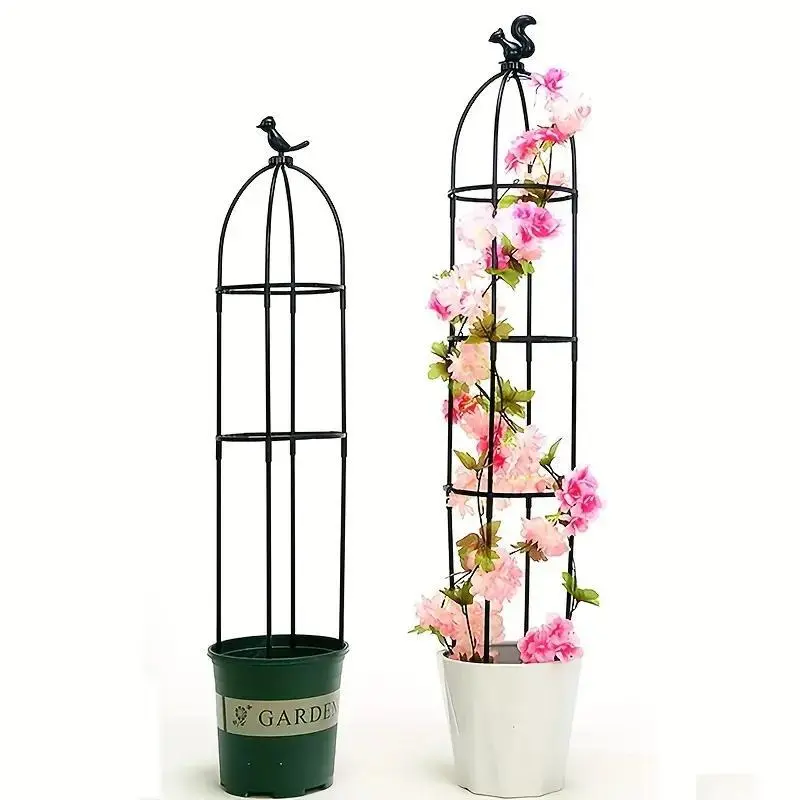 Vintage Style Plant Stand Holder, 1 Count Round Hanging Ring Plant Support, Indoor/Outdoor Garden Plant Support, Ideal for Rose, Iron Flower and Climbing Plant, Climbing Planting Stand