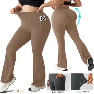 EOJN 2026 Yoga Leggings for Women Yoga Pants High Waisted Tummy Control Butt Lifting Sports Leggings with Pockets  Breathable Gym Pants