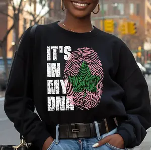 AKA 1908 It's In My DNA Sweatshirt, Sorority Girl Gift, Alpha Kappa Alpha Culture, Black Greek Womenswear