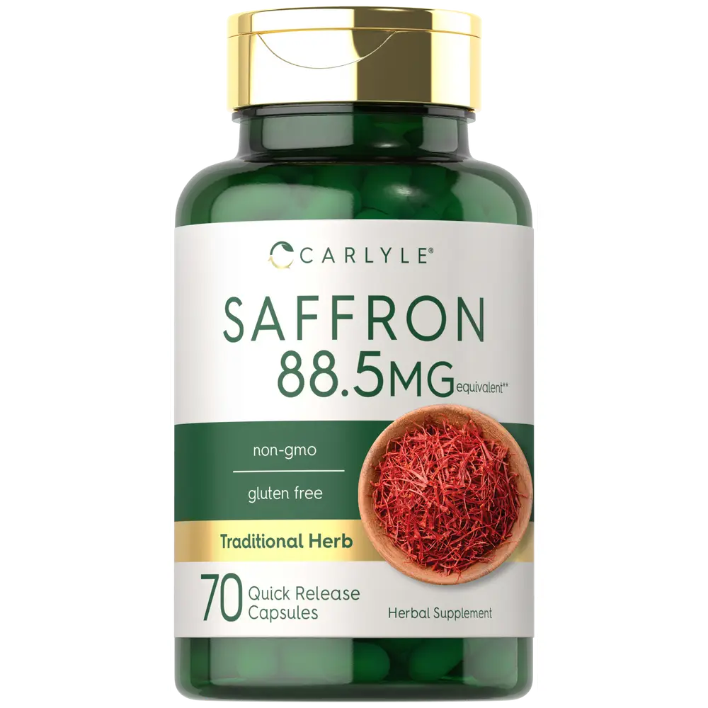 Carlyle Saffron Extract Supplement | 88.5mg | 70 Capsules | Pills For Adults | Non-GMO & Gluten Free