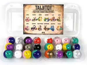 TaijiToy: 12 Western Zodiac Collection - 3D Yin Yang Ball | Interlocking Desk Toy | Horoscope | Gift