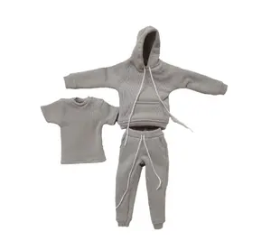 1/12 Scale Accessories Clothes Sweater Pants for 6 inch Female collectable Action Figure Light Gray Age 15+