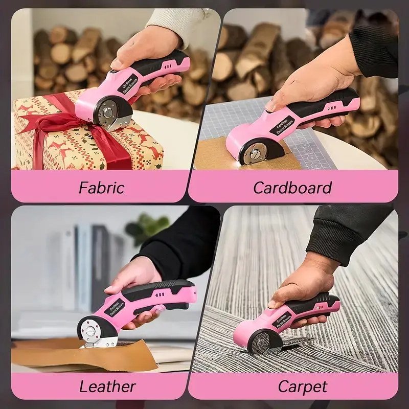 New Handheld Electric Shears, Small Carpet Lithium Battery Cutter, Fast Efficient Fabric Cutting, Ergonomic Design, Comfortable Grip