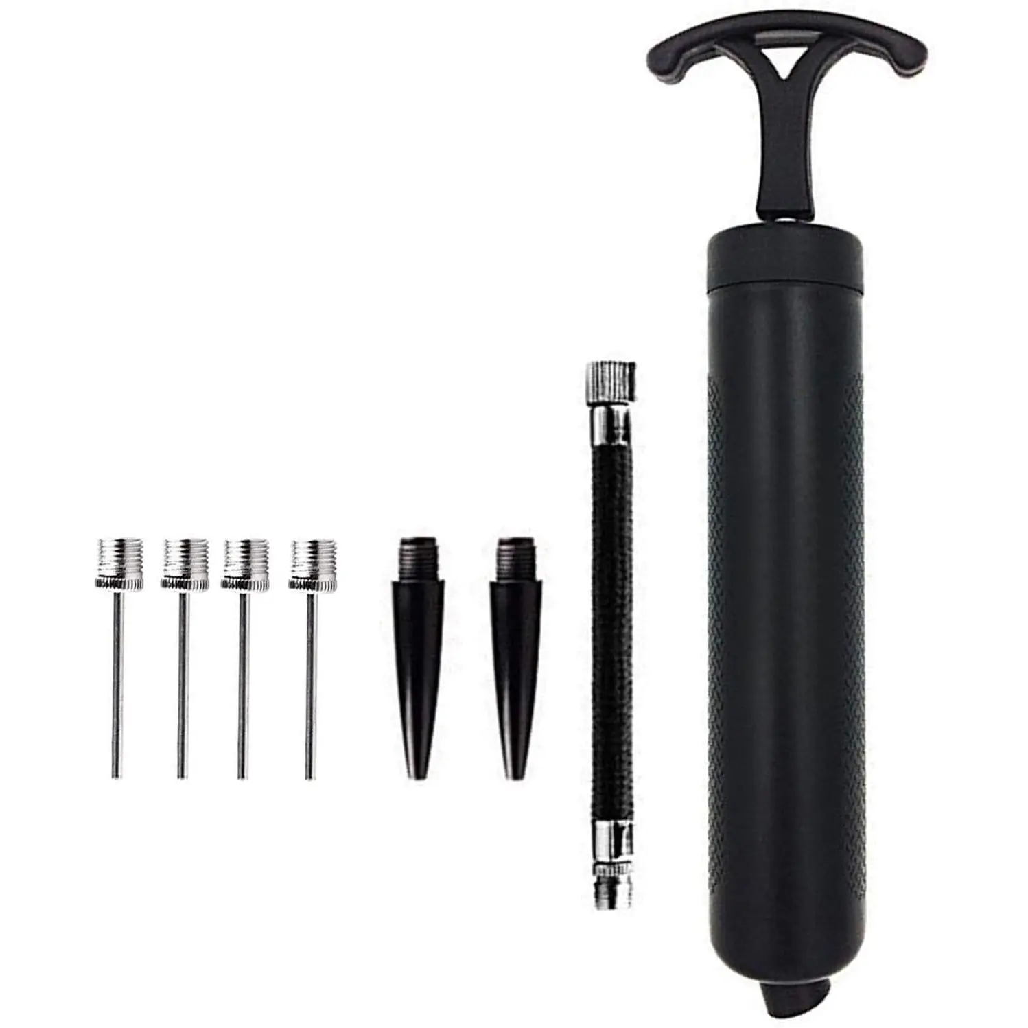 Ball Pump for Basketball, Soccer, Volleyball, Rugby, Water Polo Ball & Other Inflatables Air Pump,  and Nozzles Included