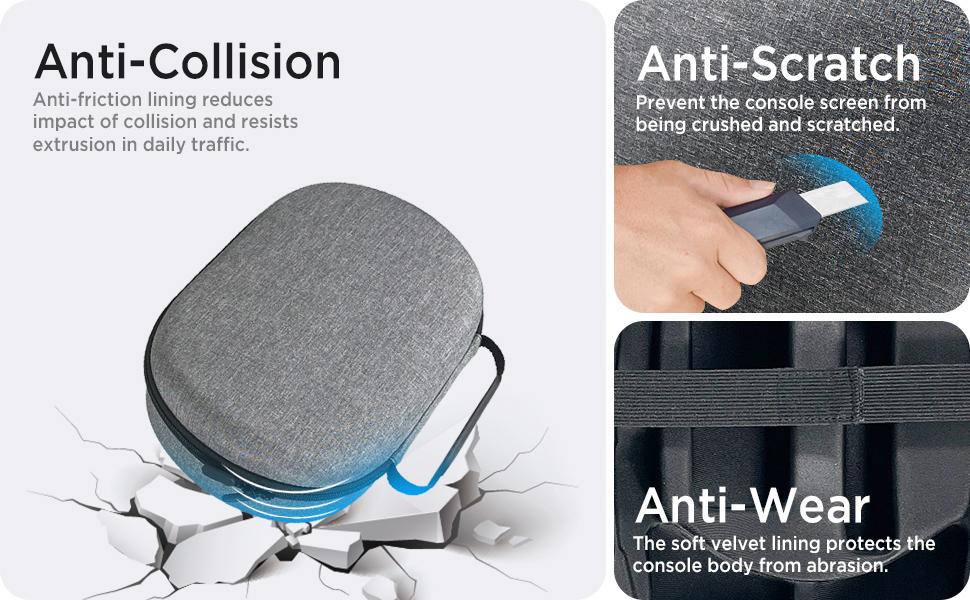 Carrying Case for Apple Vision Pro,Shockproof Anti-Scratch Portable Storage Bag with Rubber Strap Travel Hard Carry Cover Case for Vision Pro Virtual VR Headset Accessories