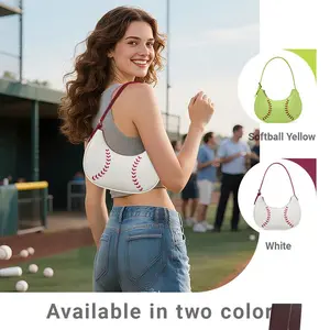 BaseBabe Shoulder Bag - Stylish Baseball-Stitch Design with Adjustable Strap for Everyday Use - Perfect for Students & Commuters - Fashionable & Functional
