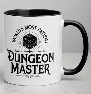 Dungeons & Dragons inspired mug. Dungeon Master Ceramic cup,Fantasy Gift for DnD Enthusiasts, Tabletop Gamers, gift for geeks and RPG lovers #168