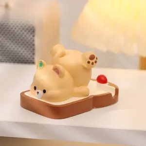 Cute Bear Phone Stand, Abs Material Desktop Smartphone Holder, Decorative Office Desk Accessory, Creative Home and Study Room Gift