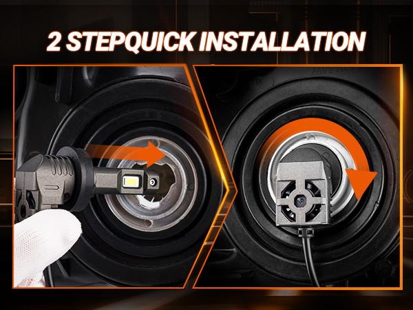 1995 Chevrolet Astro 9005/HB3 60W 6500K White IP67 LED Headlight Bulb 2PCS SEALIGHT S2