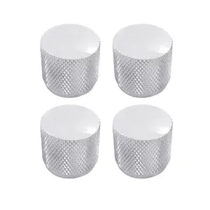Guitar Speed Control Knobs VolumeTone Knobs for Fender Tele or Bass 4pcs Chrome
