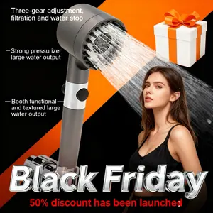 Refresh Your Routine! 3Mode Shower Head with Filter & Massage Jet