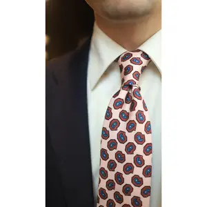 Pink/Merlot/Blue Paisley Tie
