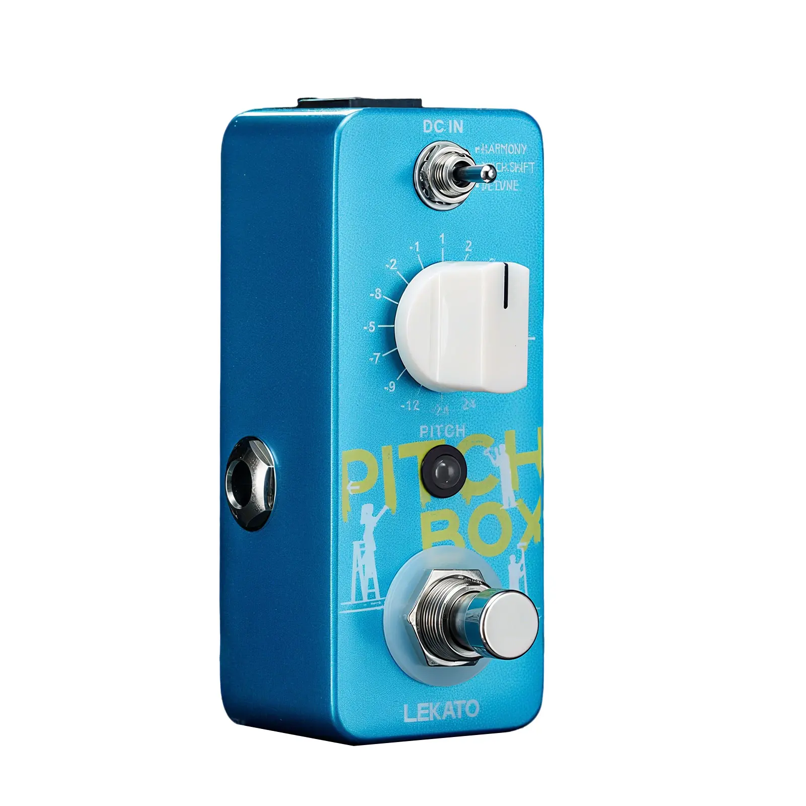 LEKATO Drop Pedal Harmonizer Guitar Effect Pedal, Mini Pitch Box Harmonizer Pitch Shifter Digital Octave Guitar Pedal, Pitch Guitar Effect DC 9V for Electric Guitar Bass True Bypass
