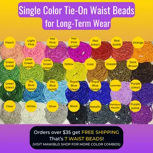 Colorful Tie-On Waist Beads African Waist Beads jewelery business gold waistbeads Women's Fashionable