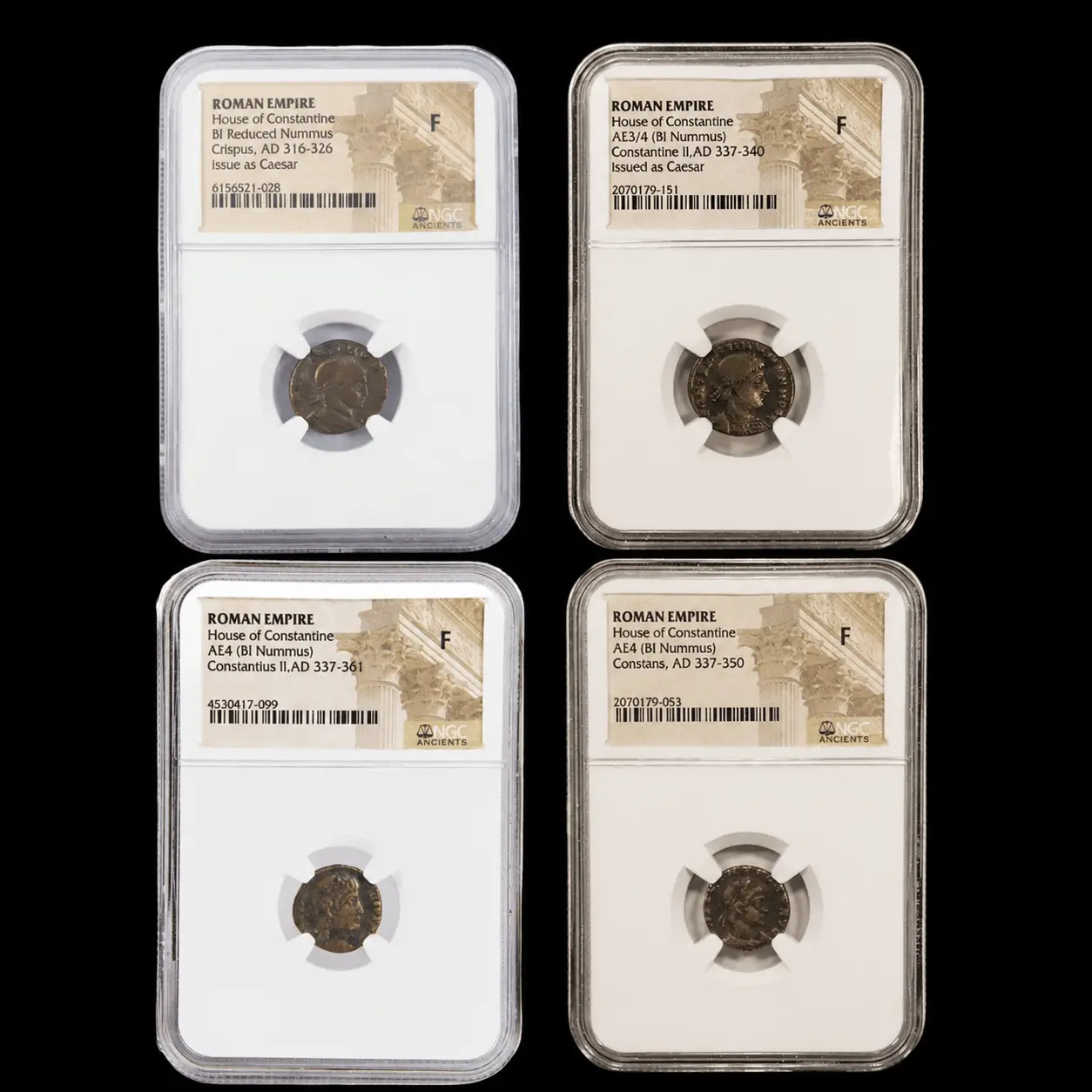 Sons of Constantine Starter Pack — Four Heirs to an Empire, NGC-Certified