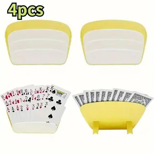 4 Poker Card Sleeves, Ideal for Poker Parties, Family Game Nights, Outdoor Activities, Perfect for Home Gatherings, Party Supplies