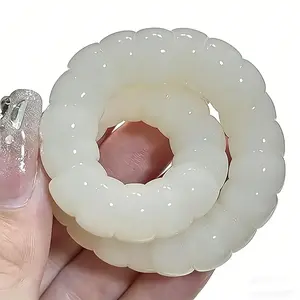 Bodhi Bracelet Unique Bowl-Shaped BeadsNatural Wooden Beads Anxiety Relief Spiritual Gift Seed Bracelet Especially Suitable for ADHD Meditation Mindfulness Student Stress-Relief Beads Finger-Spinning BodhiHandicraft Prayer Beads high appearance