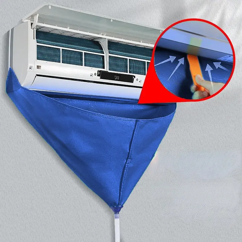 Air Conditioner Maintenance Cleaning Kit, Integrated Drainage Bag, Wall-Mounted Ac Dustproof Design Waterproof No-Disassembly Tool
