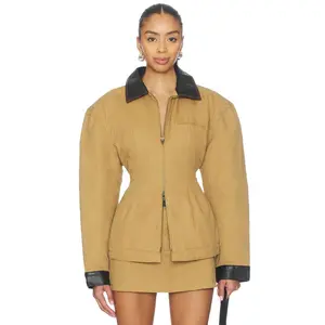 Bubish Olivia Cinched Country Jacket in Tan
