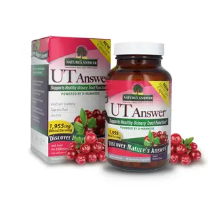Nature's Answer UT Answer with D-Mannose 1955mg 90-Count | Urinary Tract & Bladder Support | Natural Detox | Gluten-Free, Vegan, Kosher | Single Count