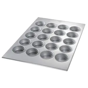 Chicago Metallic Glazed Aluminized Steel 20 Cup Jumbo Muffin Pan