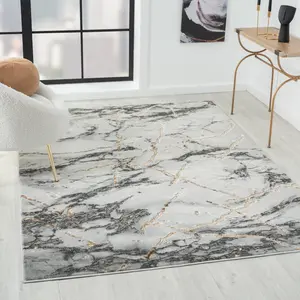 Marble Abstract Area Rug 2150