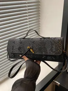 Women's Crossbody Bag and Adjustable Shoulder Bag, French Bread Handbag, Fashion Elegant Classic, Long Design, Perfect for Party Shopping Work