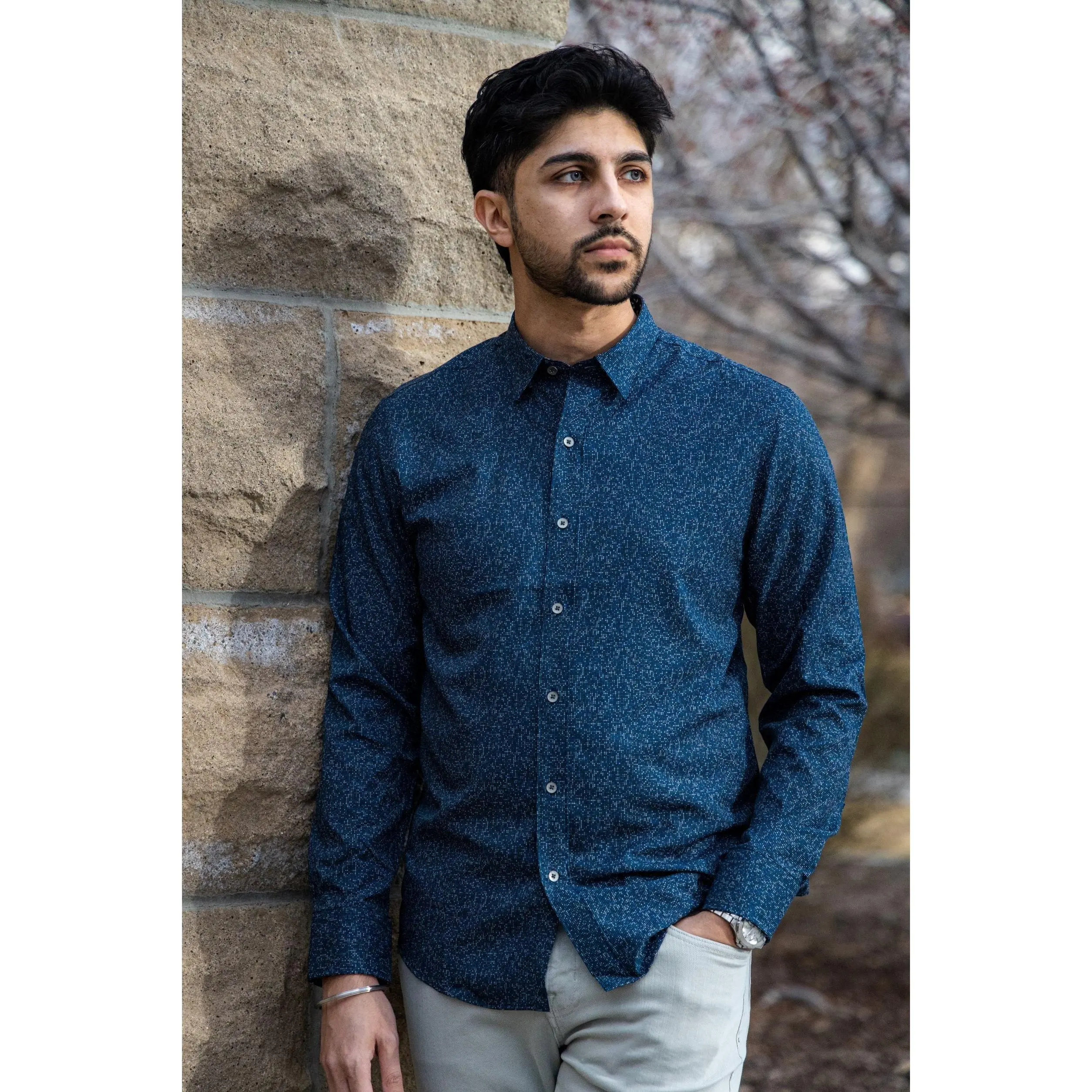 W.R.K. Mini Dot 4-Way Stretch LS Shirt