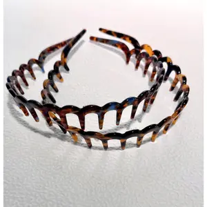 Women's Grad Cap Headband - Handmade Acrylic Tortoise Shell Teeth Headband, Comfortable Alternative to Claw Clips, Handmade Acrylic Headbands