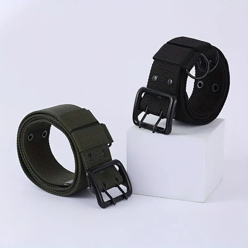 Wide double-hole mesh belt with hole design