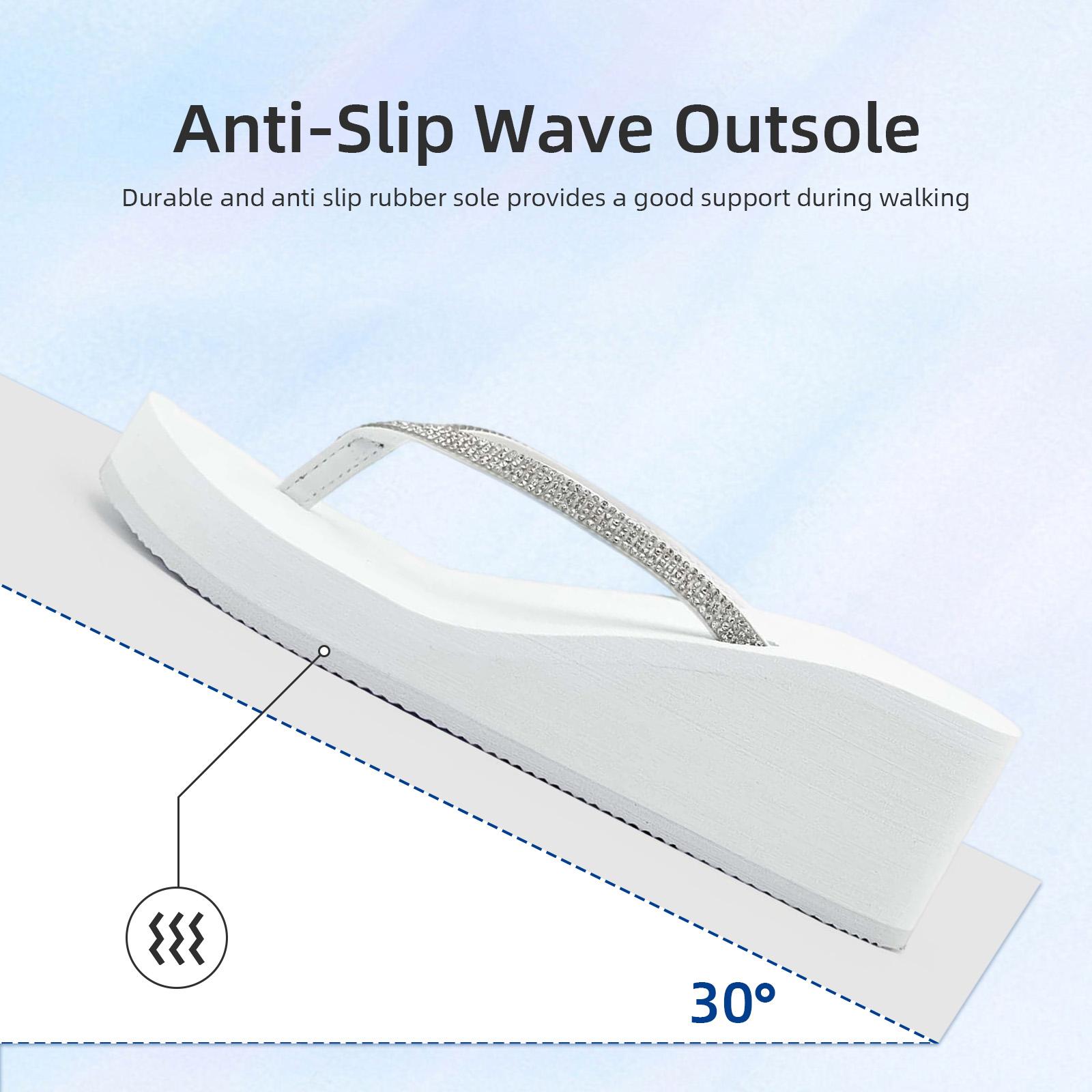 rosyclo Women’s Wedge Flip Flops with Sparkling Rhinestones | Platform Summer Beach Sandals | High Heel Thong Sandals for Party & Vacation | Comfortable Non-slip Platform Slides rosyclo Women’s Wedge Flip Flops with Sparkling Rhinestones | Platform Summer Beach Sandals | High Heel Thong Sandals for Party & Vacation | Comfortable Non-slip Platform Slides