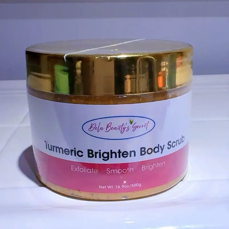 DBeauty's Secret Turmeric Brightening Body Scrub - Exfoliate Smooth Brighten 16.9oz/500g