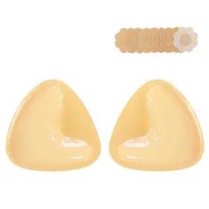 2024 Newest Double-Sided Sticky Bra Inserts Adhesive Bra Pads Push up Breast Enhancers Pads Reusable Padded Ultra Lift Inserts Womenswear Accessories
