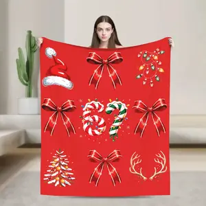 Christmas Number 67 Xmas Lights Santa Fuzzy Blankets Six Seven Funny Throw Blanket for Bed Sofa Couch Bedspreads  Christmas gift Dream Weave Home