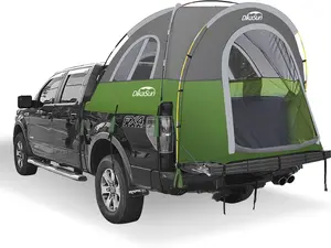 Waterproof 6.4ft-6.7ft Truck Bed Tent, Tear-Resistant Pickup Tent with Windows, Spacious 2-Person Camping Shelter for Full-Size Trucks