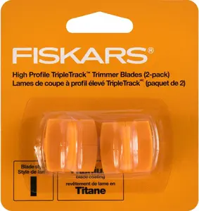 Fiars TripleTrack Trimmer Replacement Blades   Pack  High Profile Style I Blades for Cutting and Scoring  Arts and Crafts  Orange
