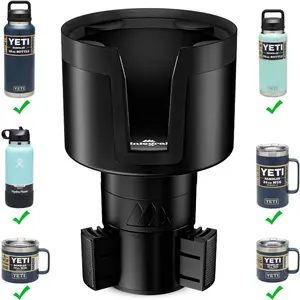 [Upgraded]  Ultimate  Cup Holder Expander - Adjustable Base - Organizer & Expander for  - Compatible with Mugs, Yeti 14/24/36/46oz, Rambler, Hydro Flasks 32/40oz, 3.4"-4.0" Bottles